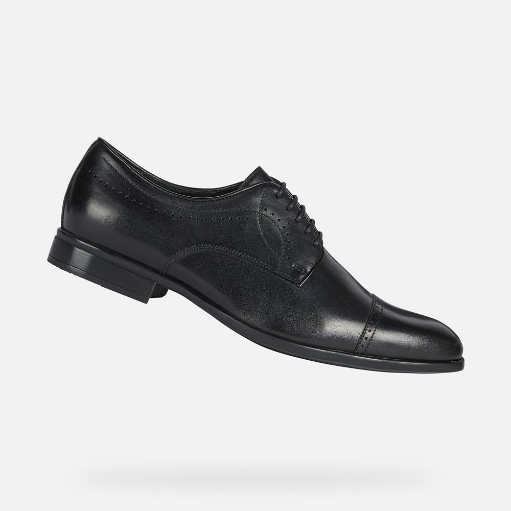 Geox Formal Shoes Black Iacopo - Geox Mens Shoes - KAMRPJ218